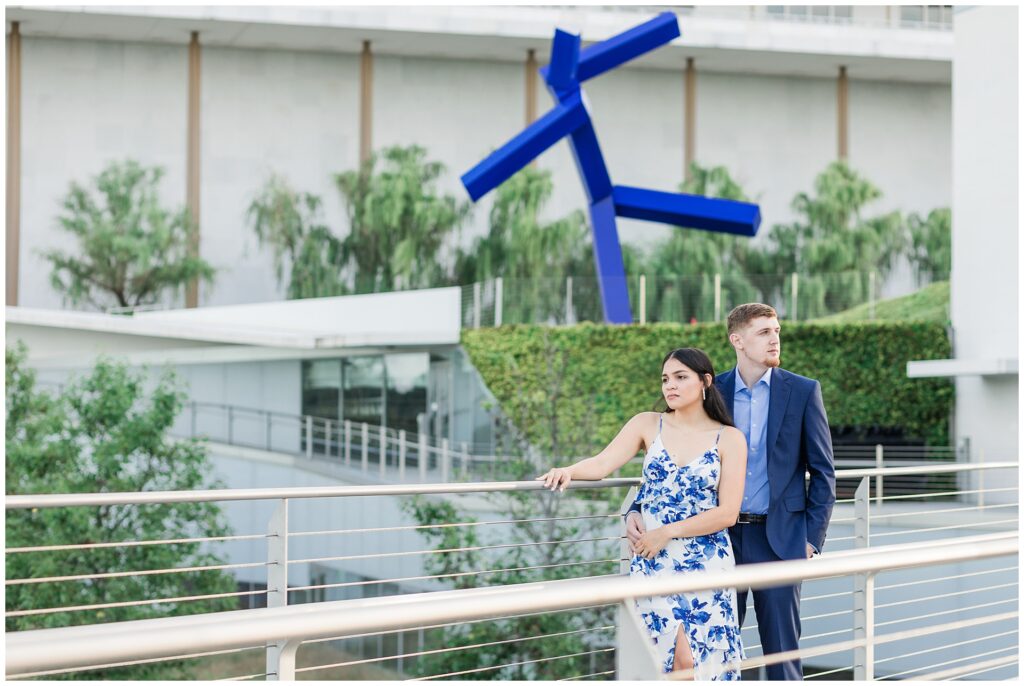 Engagement session at the REACH Gardens at Kennedy Center in Washington DC
