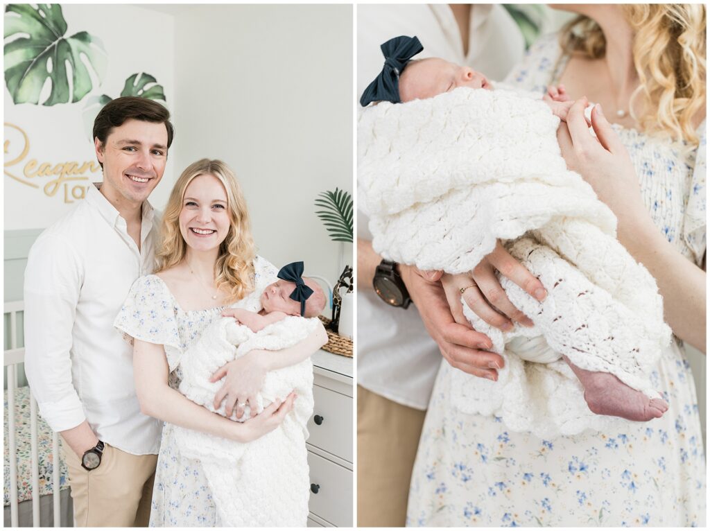 In-home newborn session with family in Alexandria, Virginia