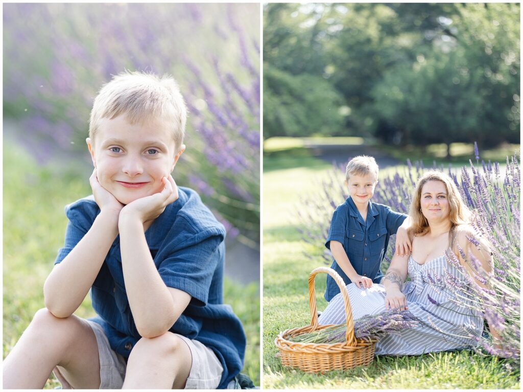 Natural light mini session with son and mother in Montgomery County Maryland