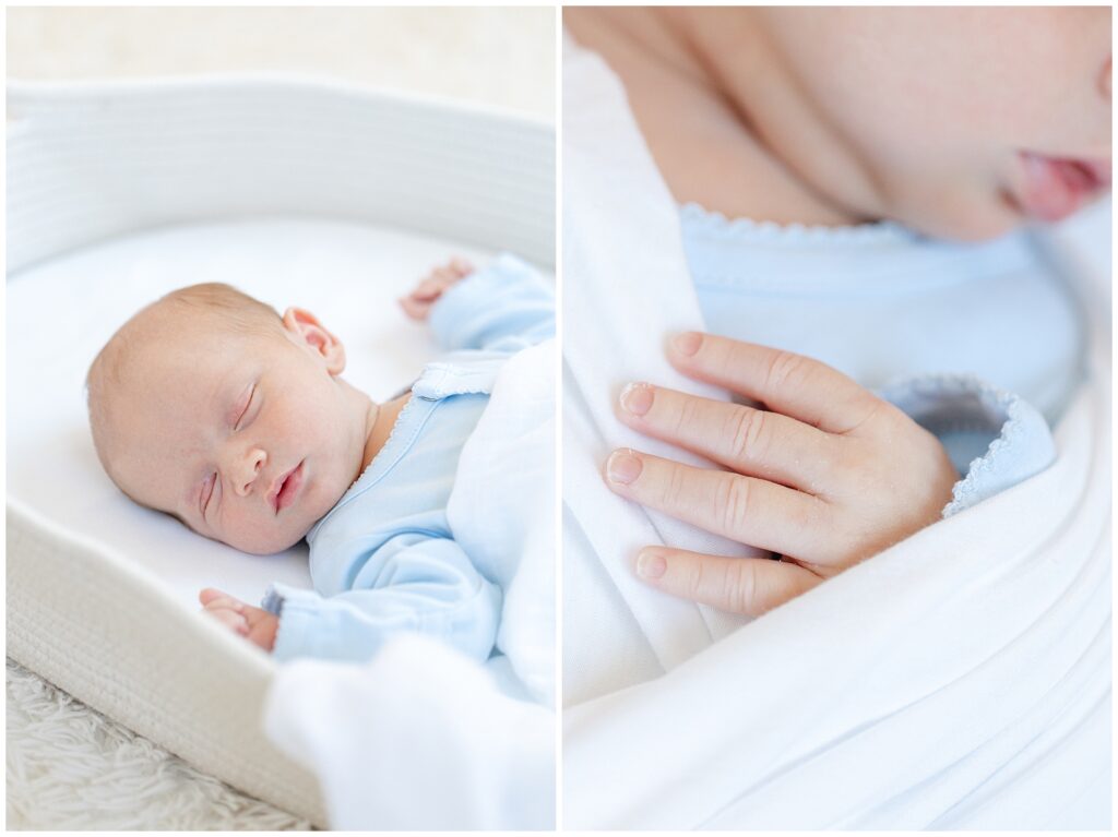 in-home newborn photography session in Montgomery County Maryland