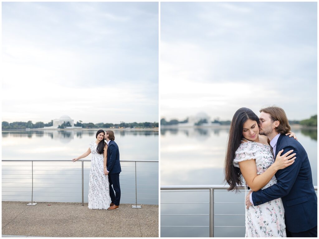 Jefferson Memorial engagement session in Washington DC, featuring timeless monument portraits from a local photographer’s planning guide.
