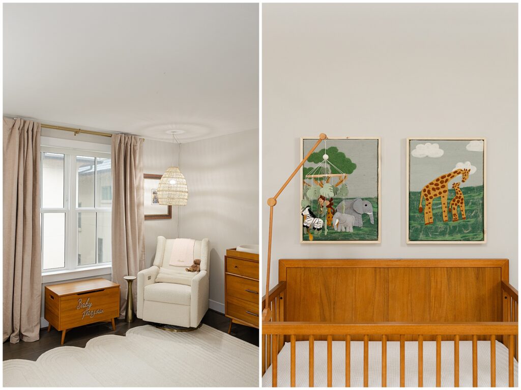 Safari themed nursery in Virginian 